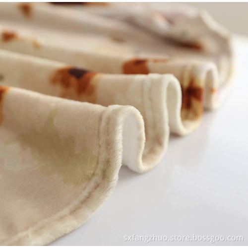 vacuum package in stock borito design microfiber plush buritto blanket